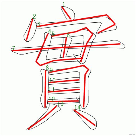 筆畫14劃的字|筆劃數：14